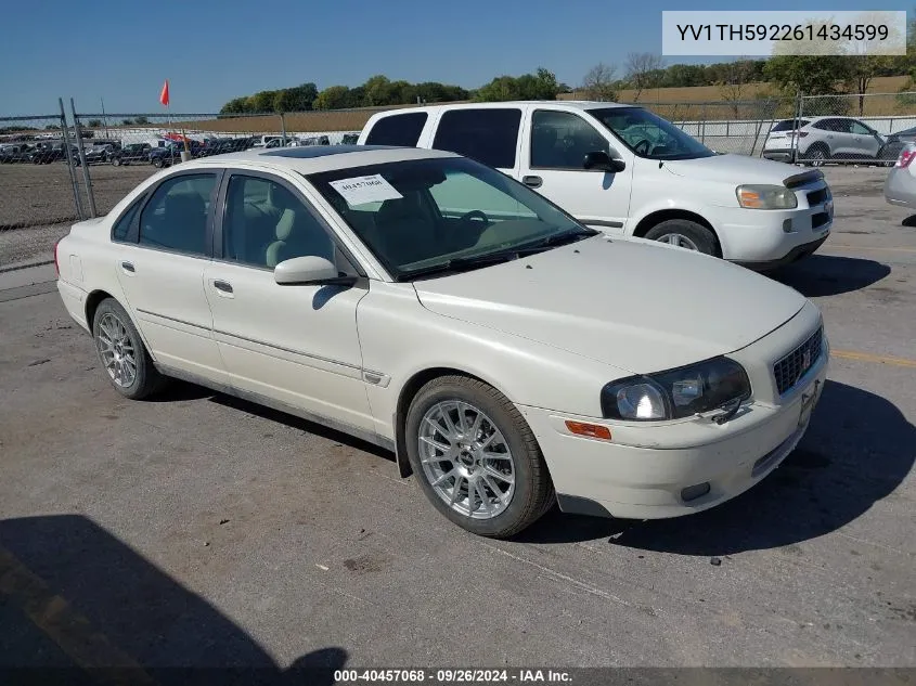 YV1TH592261434599 2006 Volvo S80 2.5T