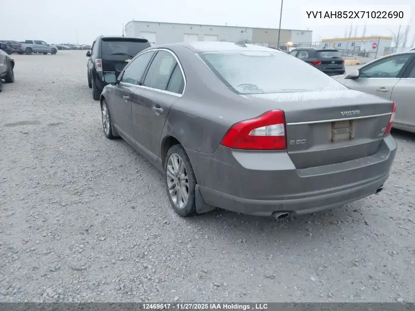 YV1AH852X71022690 2007 Volvo S80 V8