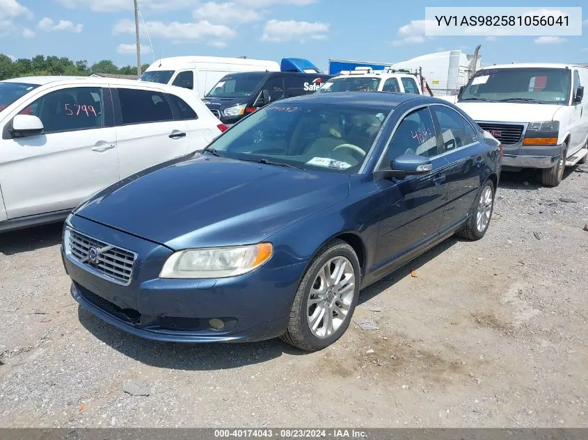 YV1AS982581056041 2008 Volvo S80 3.2