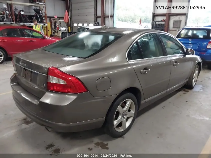 YV1AH992881052935 2008 Volvo S80 T6 Turbo