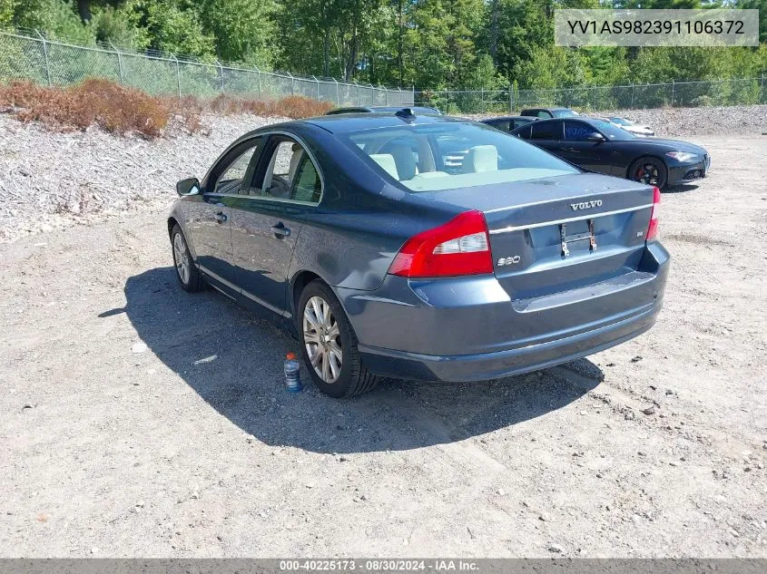 YV1AS982391106372 2009 Volvo S80 3.2