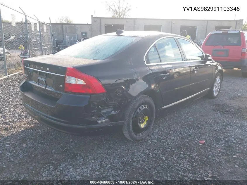 YV1AS982991103346 2009 Volvo S80 3.2