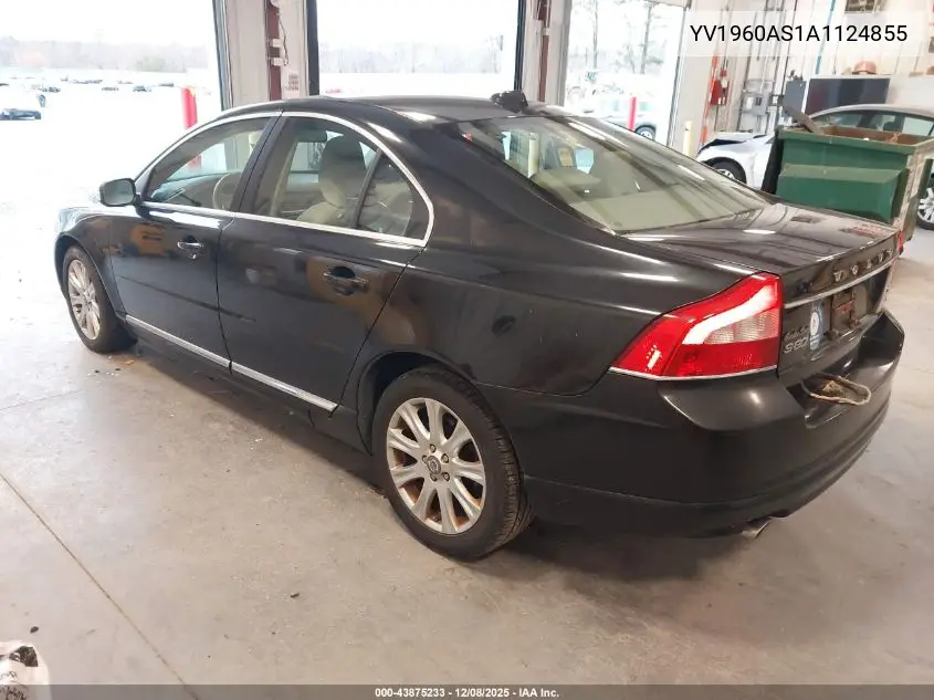 YV1960AS1A1124855 2010 Volvo S80 3.2