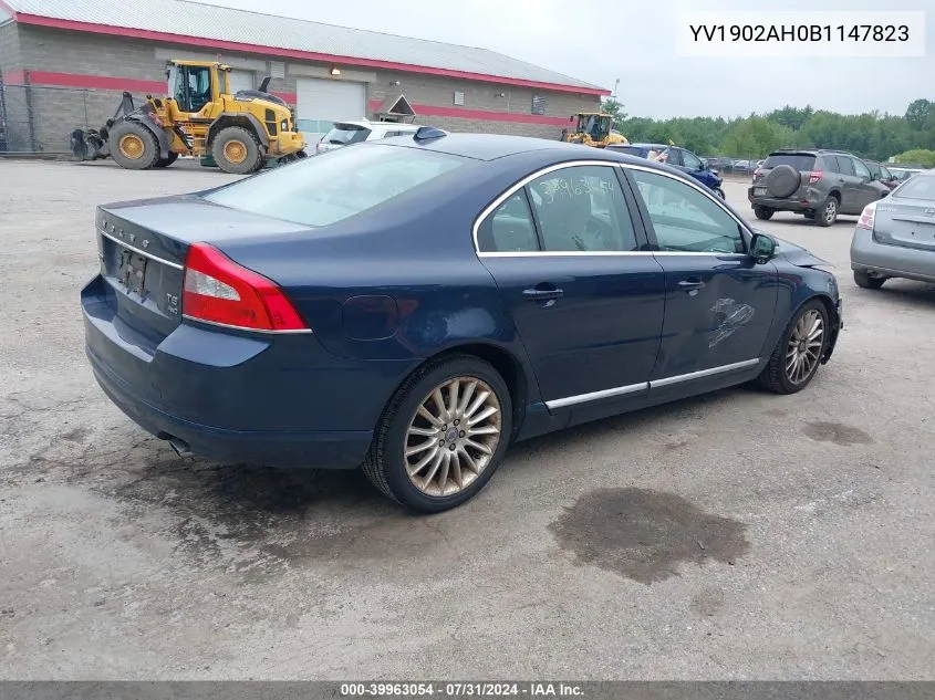 YV1902AH0B1147823 2011 Volvo S80 T6