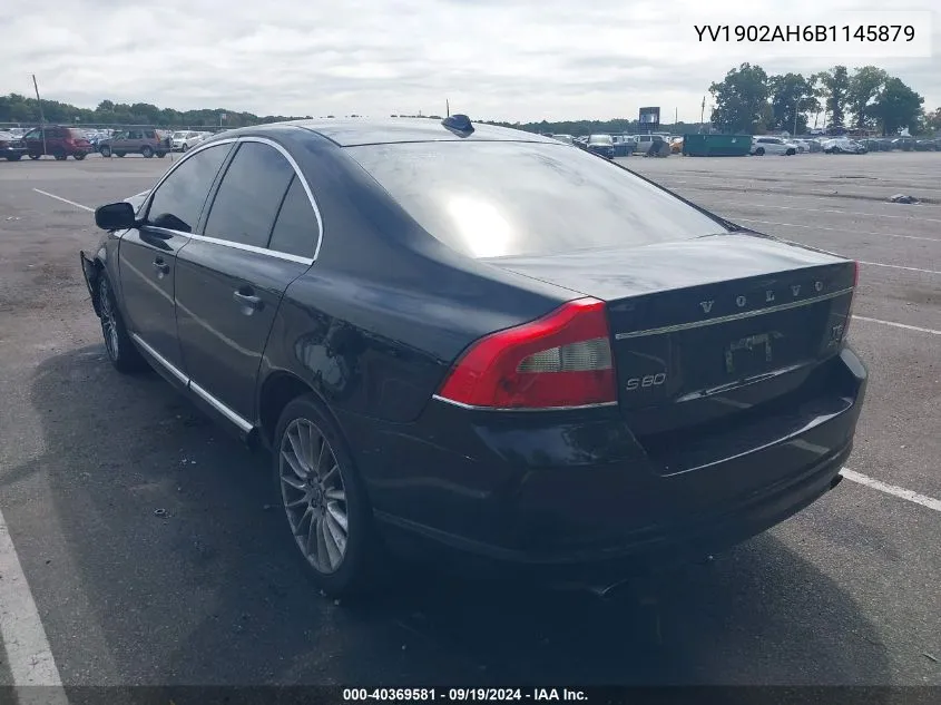 YV1902AH6B1145879 2011 Volvo S80 T6