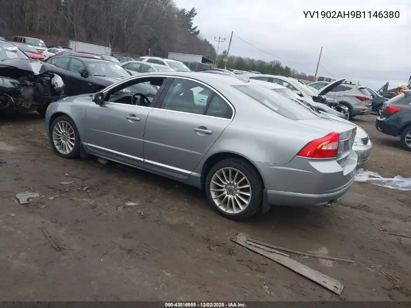 YV1902AH9B1146380 2011 Volvo S80 T6