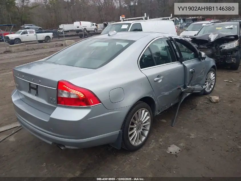 YV1902AH9B1146380 2011 Volvo S80 T6