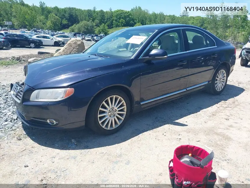 2013 Volvo S80 3.2 VIN: YV1940AS9D1168404 Lot: 44964055
