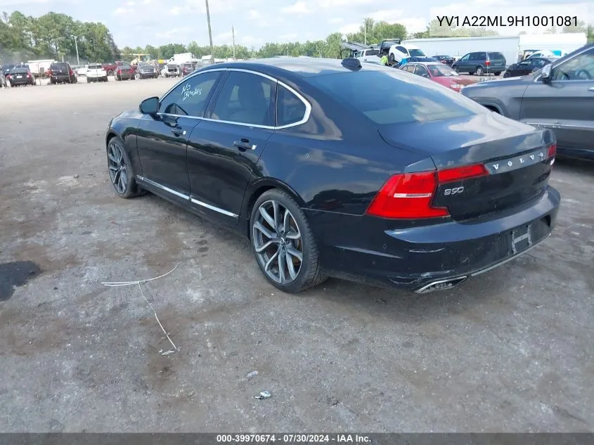 YV1A22ML9H1001081 2017 Volvo S90 T6 Inscription