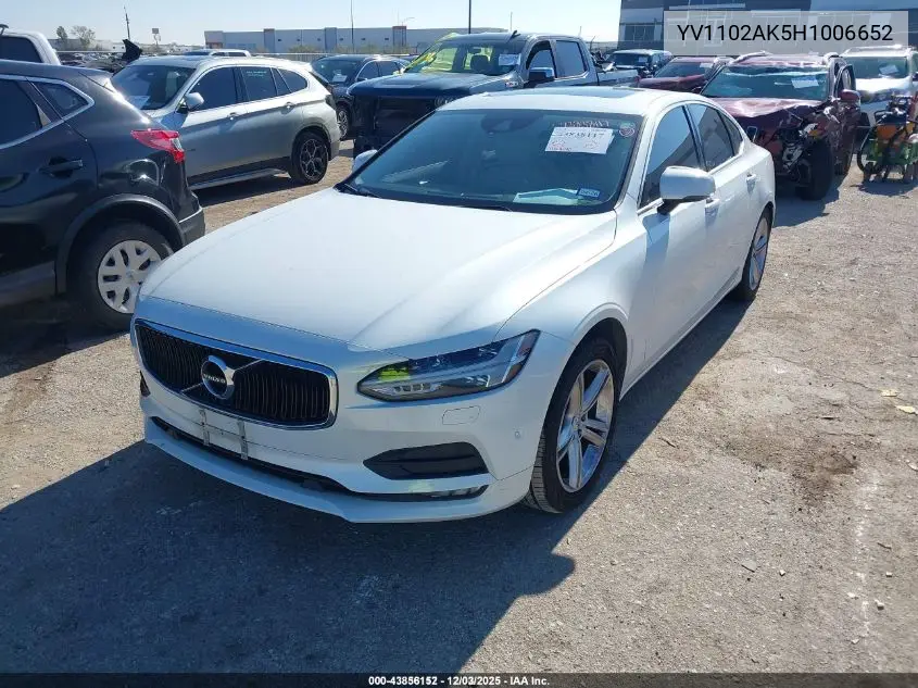 YV1102AK5H1006652 2017 Volvo S90 T5 Momentum