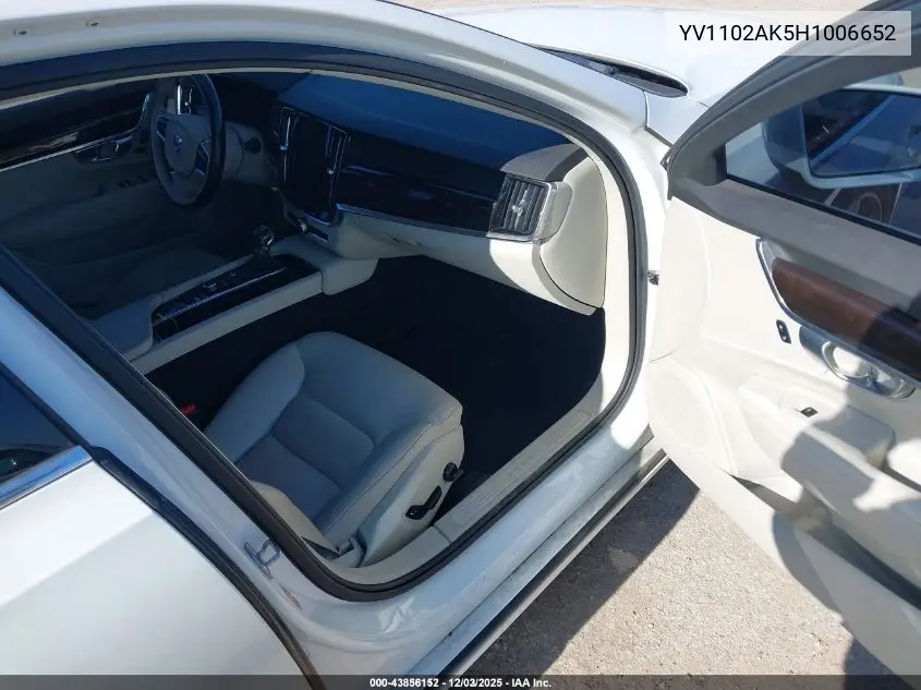 YV1102AK5H1006652 2017 Volvo S90 T5 Momentum