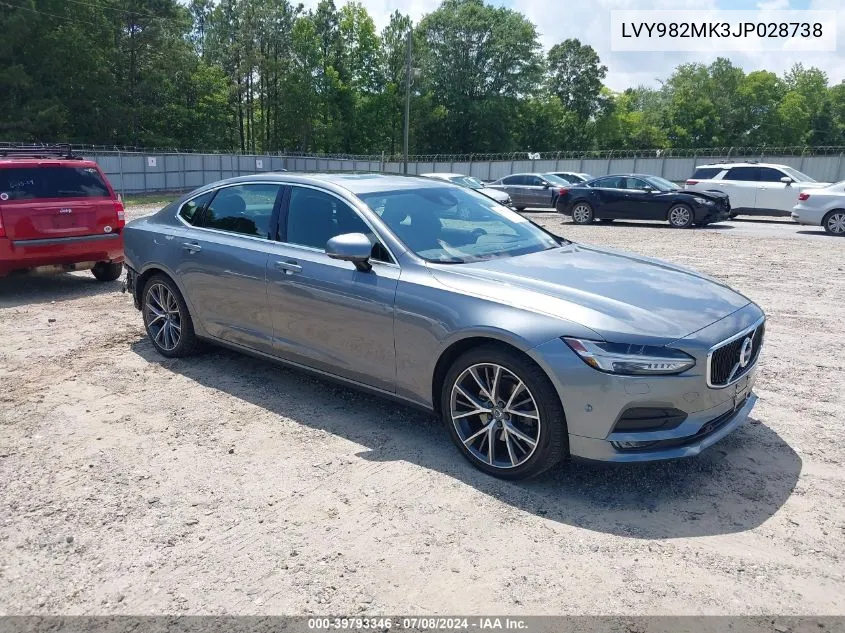 LVY982MK3JP028738 2018 Volvo S90 T5 Momentum