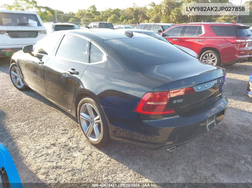 LVY982AK2JP027858 2018 Volvo S90 T5 Momentum