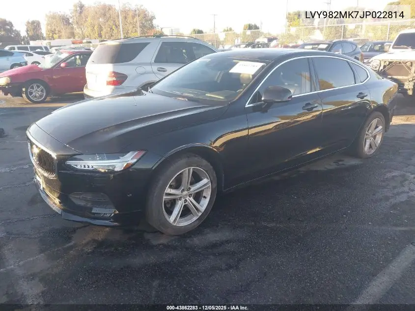 LVY982MK7JP022814 2018 Volvo S90 T5 Momentum