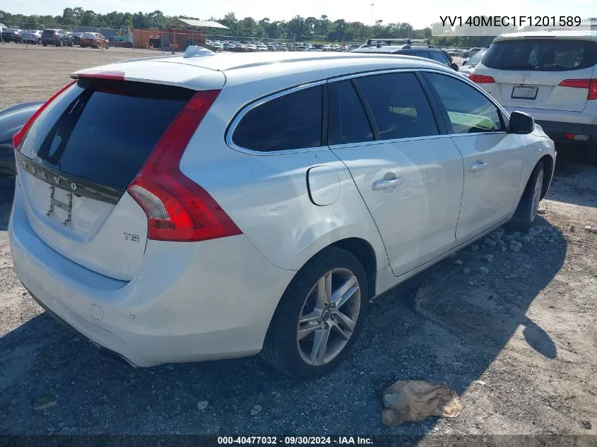 YV140MEC1F1201589 2015 Volvo V60 Premier+