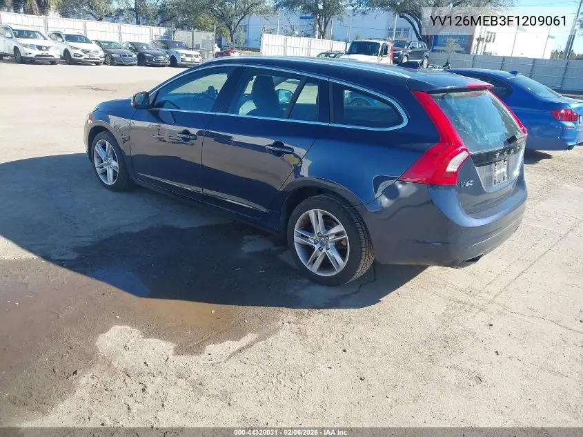 2015 Volvo V60 T5 Premier VIN: YV126MEB3F1209061 Lot: 44320031