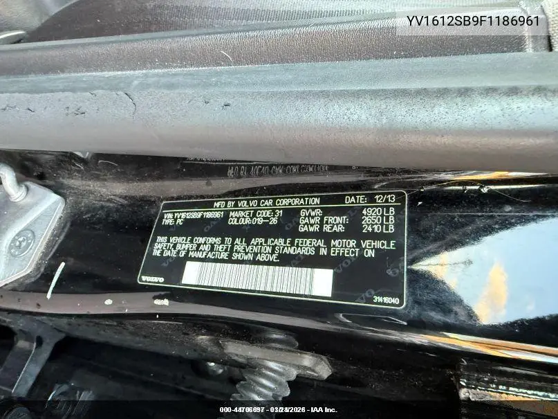 YV1612SB9F1186961 2015 Volvo V60 T5 Premier