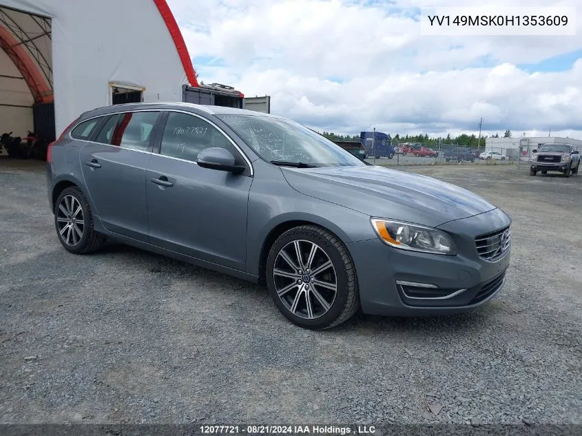 YV149MSK0H1353609 2017 Volvo V60 Premier