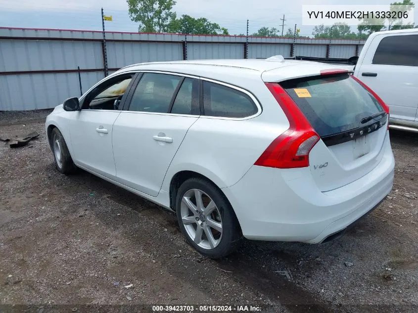 YV140MEK2H1333206 2017 Volvo V60 T5 Premier