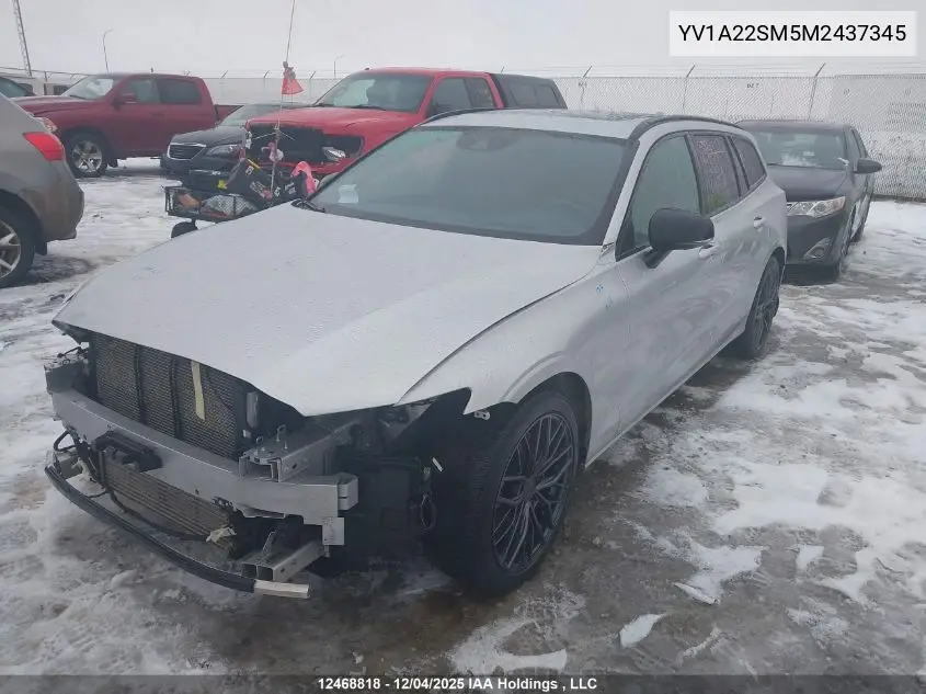 YV1A22SM5M2437345 2021 Volvo V60 T6 R-Design