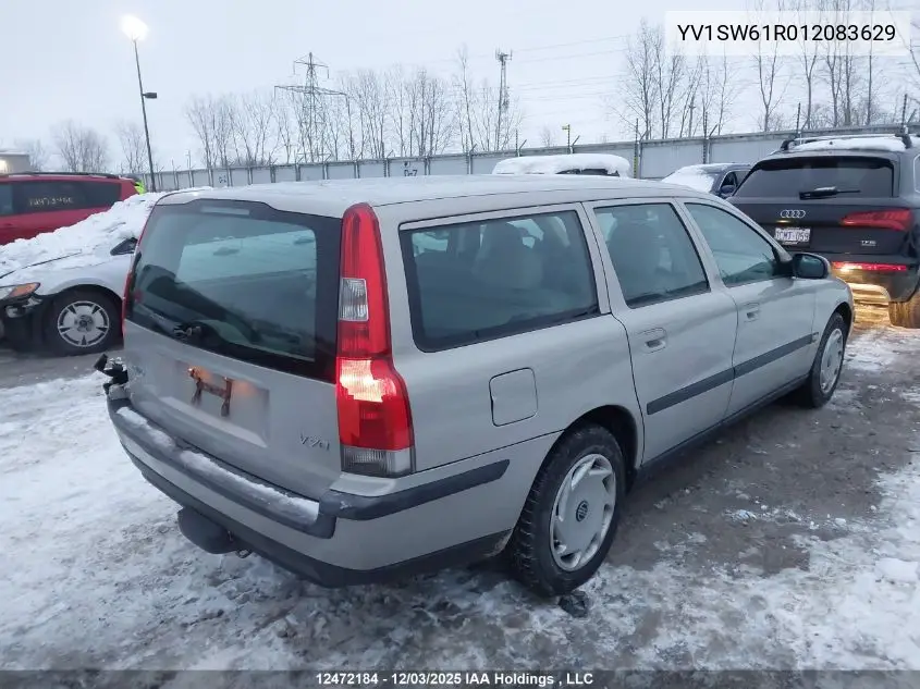 YV1SW61R012083629 2001 Volvo V70