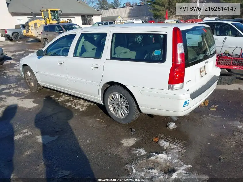 YV1SW612152514147 2005 Volvo V70 2.4