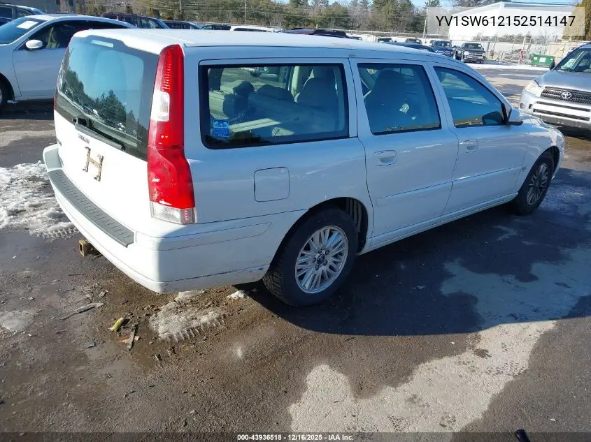 YV1SW612152514147 2005 Volvo V70 2.4