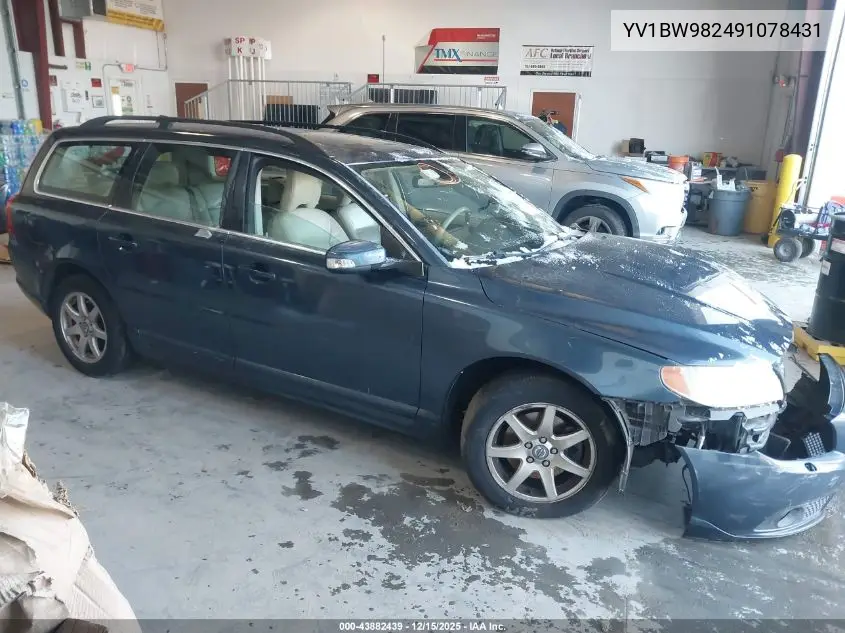 YV1BW982491078431 2009 Volvo V70 3.2