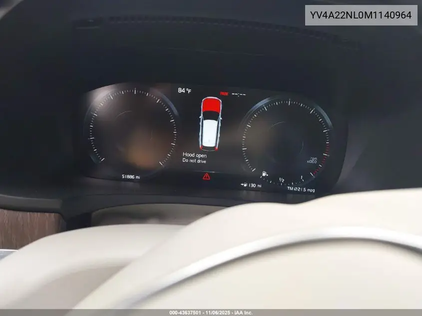 YV4A22NL0M1140964 2021 Volvo V90 Cross Country T6