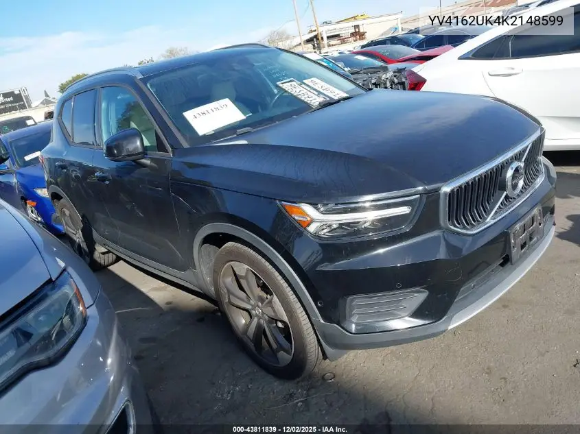 YV4162UK4K2148599 2019 Volvo Xc40 T5 Momentum