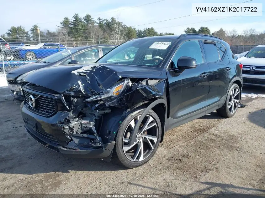 YV4162XZ1K2017722 2019 Volvo Xc40 T5 Momentum/T5 R-Design