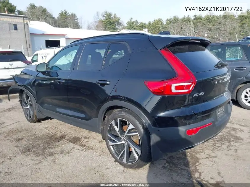 YV4162XZ1K2017722 2019 Volvo Xc40 T5 Momentum/T5 R-Design