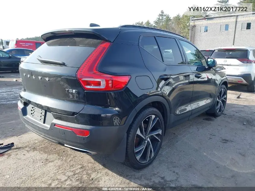 YV4162XZ1K2017722 2019 Volvo Xc40 T5 Momentum/T5 R-Design