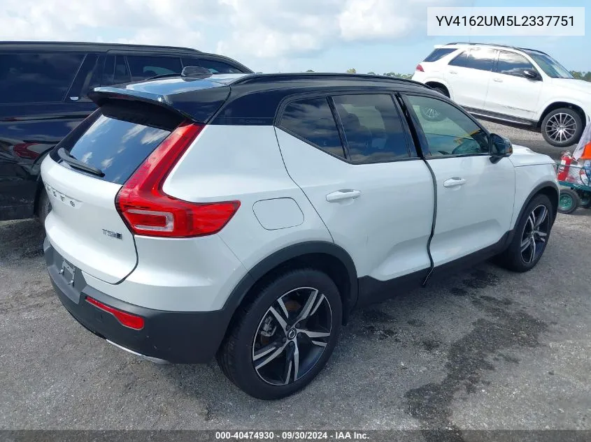 YV4162UM5L2337751 2020 Volvo Xc40 T5 R-Design