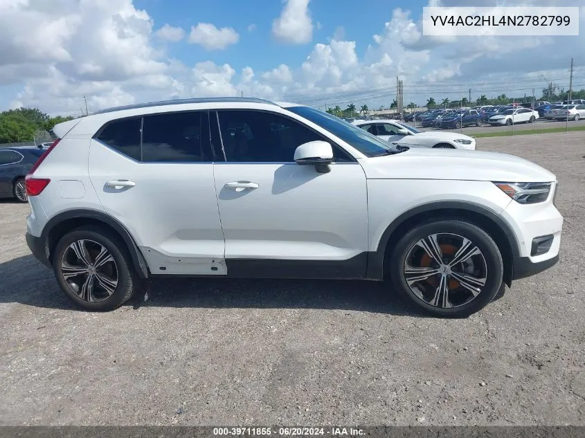 YV4AC2HL4N2782799 2022 Volvo Xc40 T4 Inscription