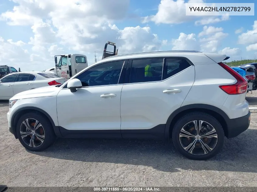 YV4AC2HL4N2782799 2022 Volvo Xc40 T4 Inscription