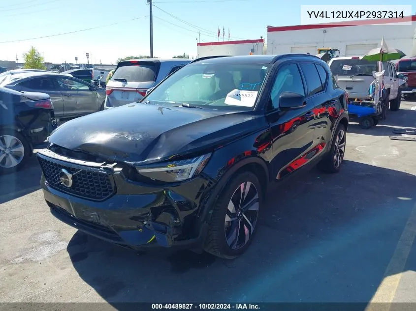 YV4L12UX4P2937314 2023 Volvo Xc40 Ultimate