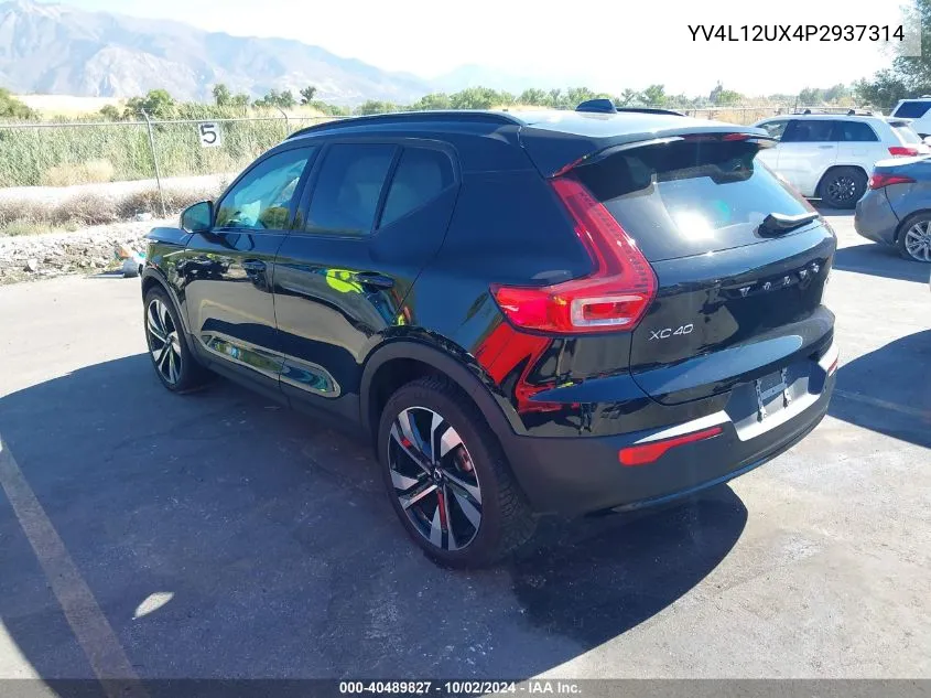 YV4L12UX4P2937314 2023 Volvo Xc40 Ultimate