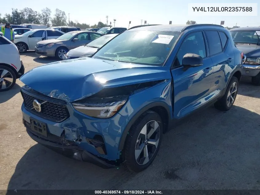 YV4L12UL0R2357588 2024 Volvo Xc40 Plus