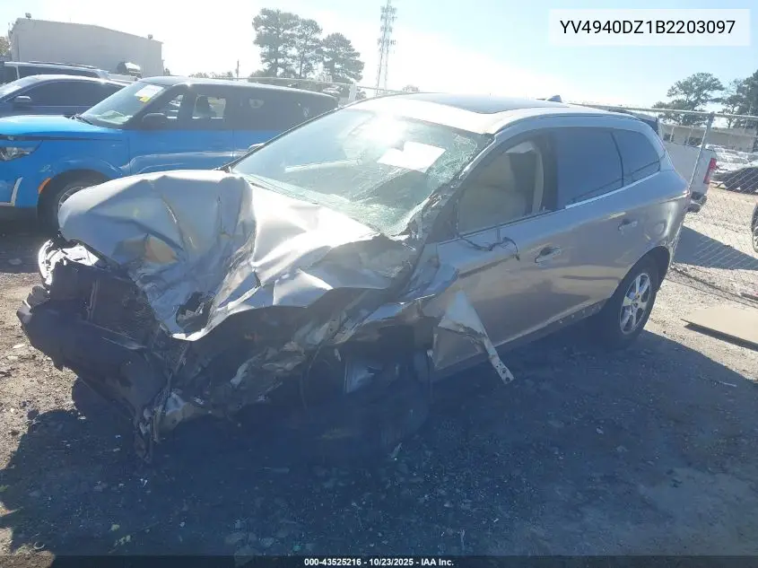 YV4940DZ1B2203097 2011 Volvo Xc60 3.2