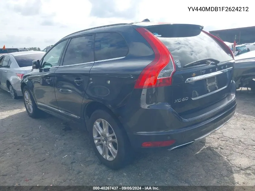 2015 Volvo Xc60 T5 Premier VIN: YV440MDB1F2624212 Lot: 40267437