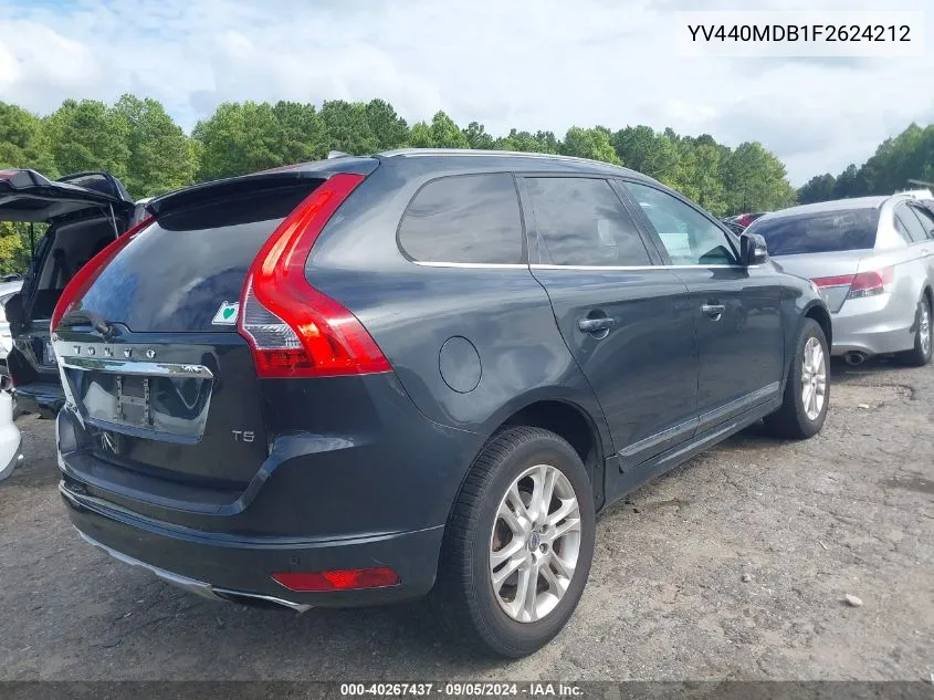 2015 Volvo Xc60 T5 Premier VIN: YV440MDB1F2624212 Lot: 40267437