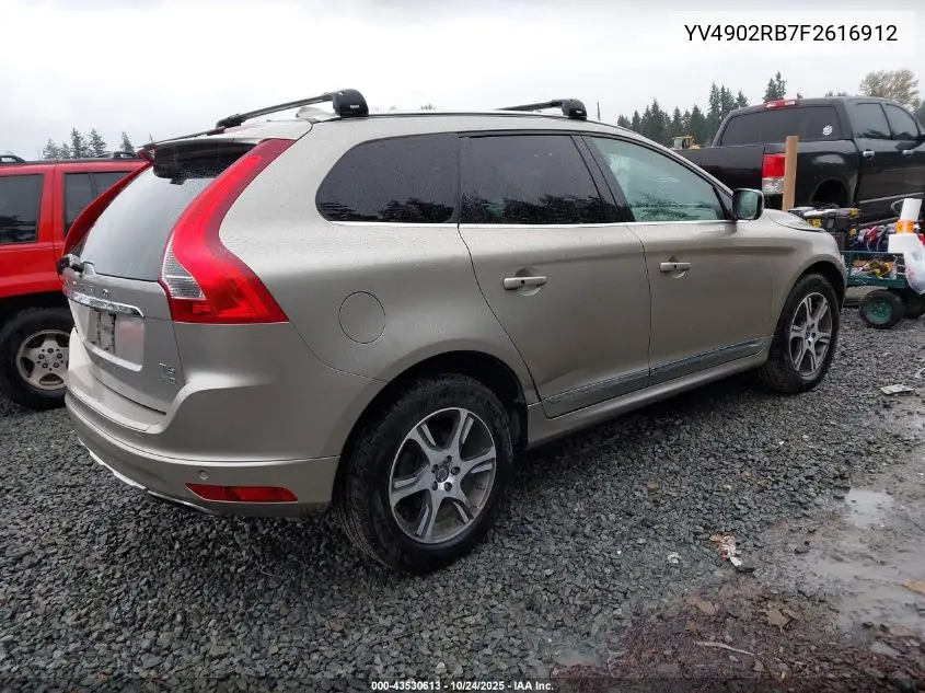 YV4902RB7F2616912 2015 Volvo Xc60 T6