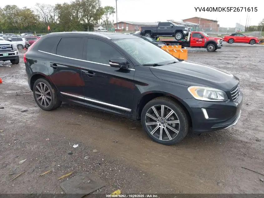 YV440MDK5F2671615 2015 Volvo Xc60 T5 Premier