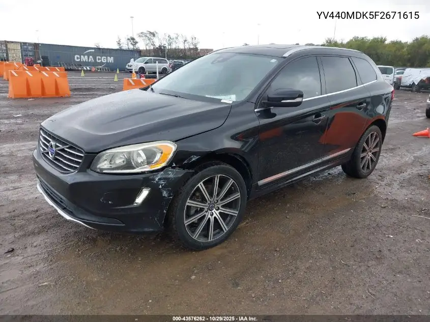 YV440MDK5F2671615 2015 Volvo Xc60 T5 Premier