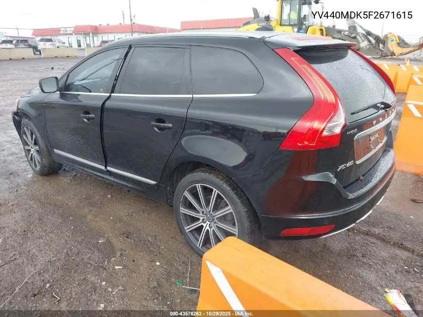 YV440MDK5F2671615 2015 Volvo Xc60 T5 Premier