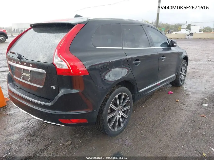 YV440MDK5F2671615 2015 Volvo Xc60 T5 Premier