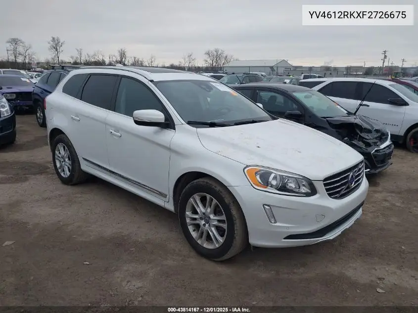 YV4612RKXF2726675 2015 Volvo Xc60 T5/T5 Premier