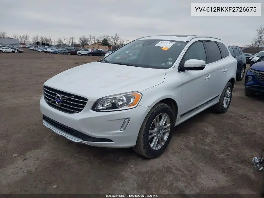 YV4612RKXF2726675 2015 Volvo Xc60 T5/T5 Premier