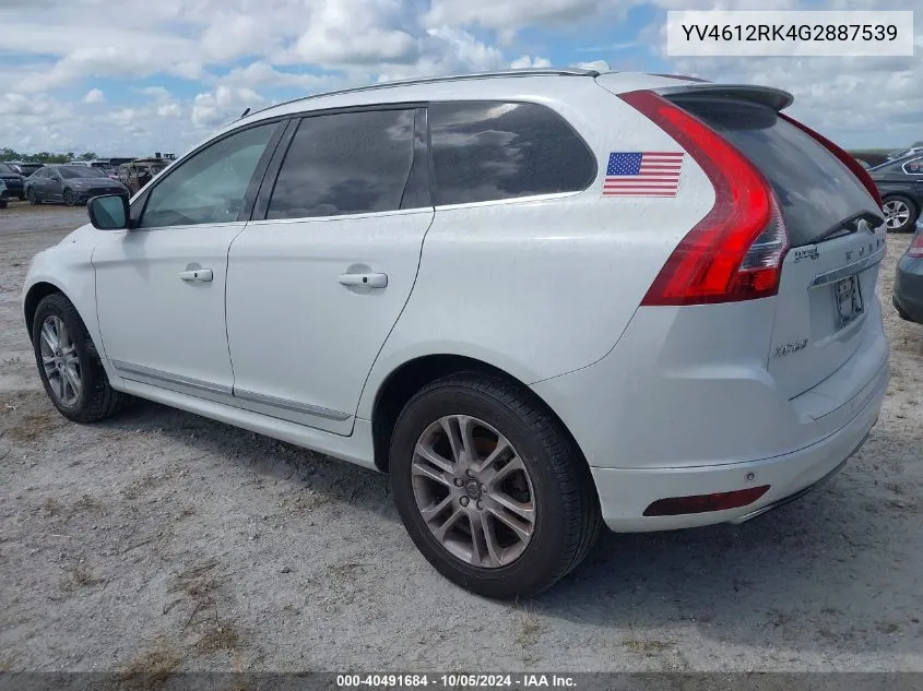 YV4612RK4G2887539 2016 Volvo Xc60 T5 Premier